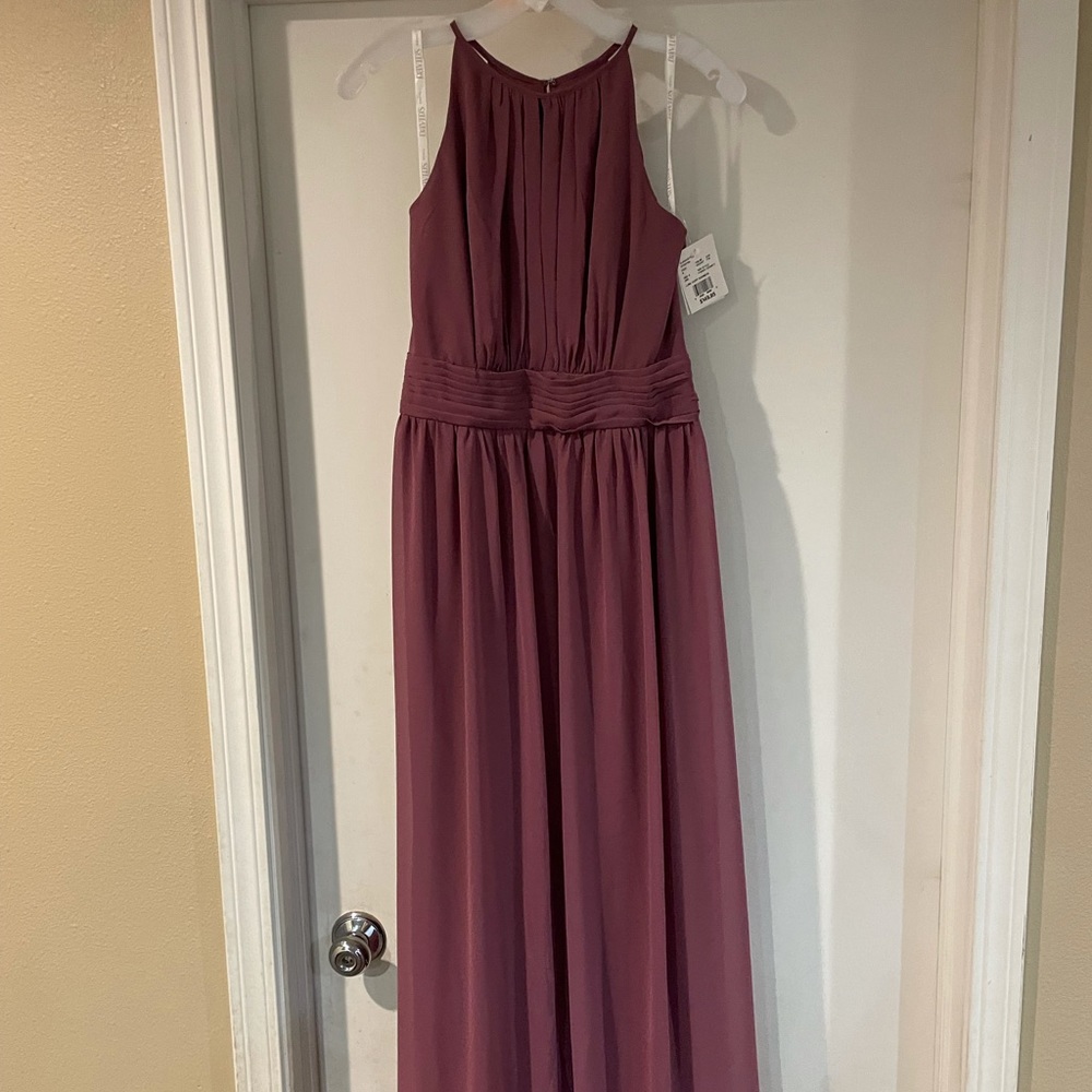 David’s Bridal woman’s full length bridesmaid dress size 8 NWT